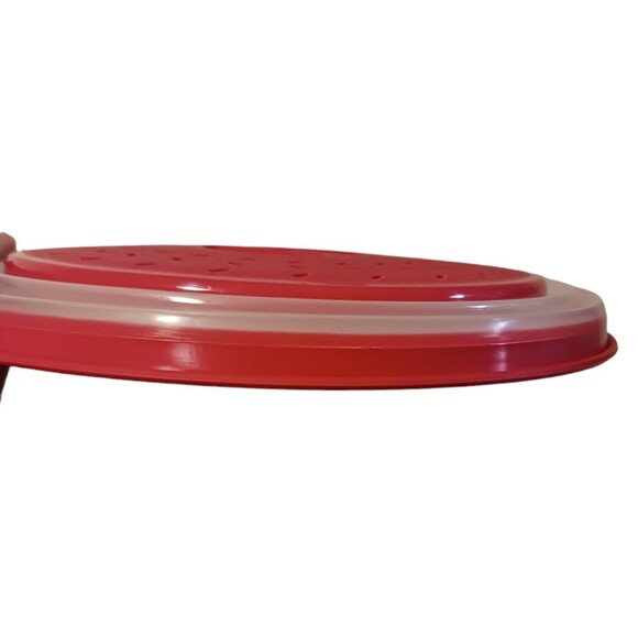 Microwave (Collapsible Cover)-(Red/Clear)-(Size 10.5 inch-26.5cm)-(New)-$33.00 - Picture 6 of 12